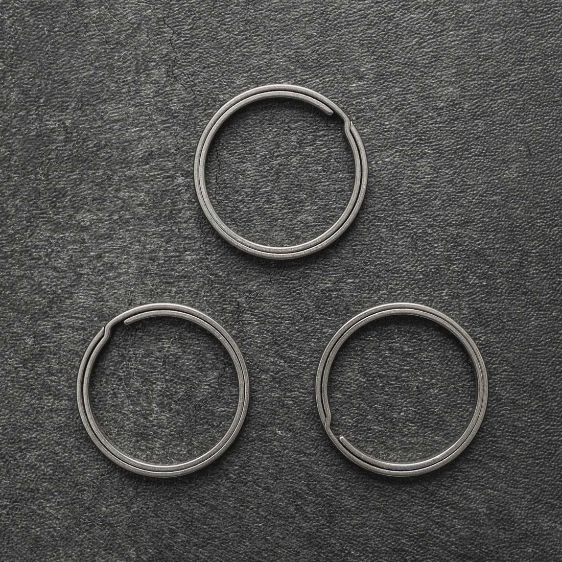 TI-EDC 5 pcs Size L Titanium Keychain Key Ring Split Ring