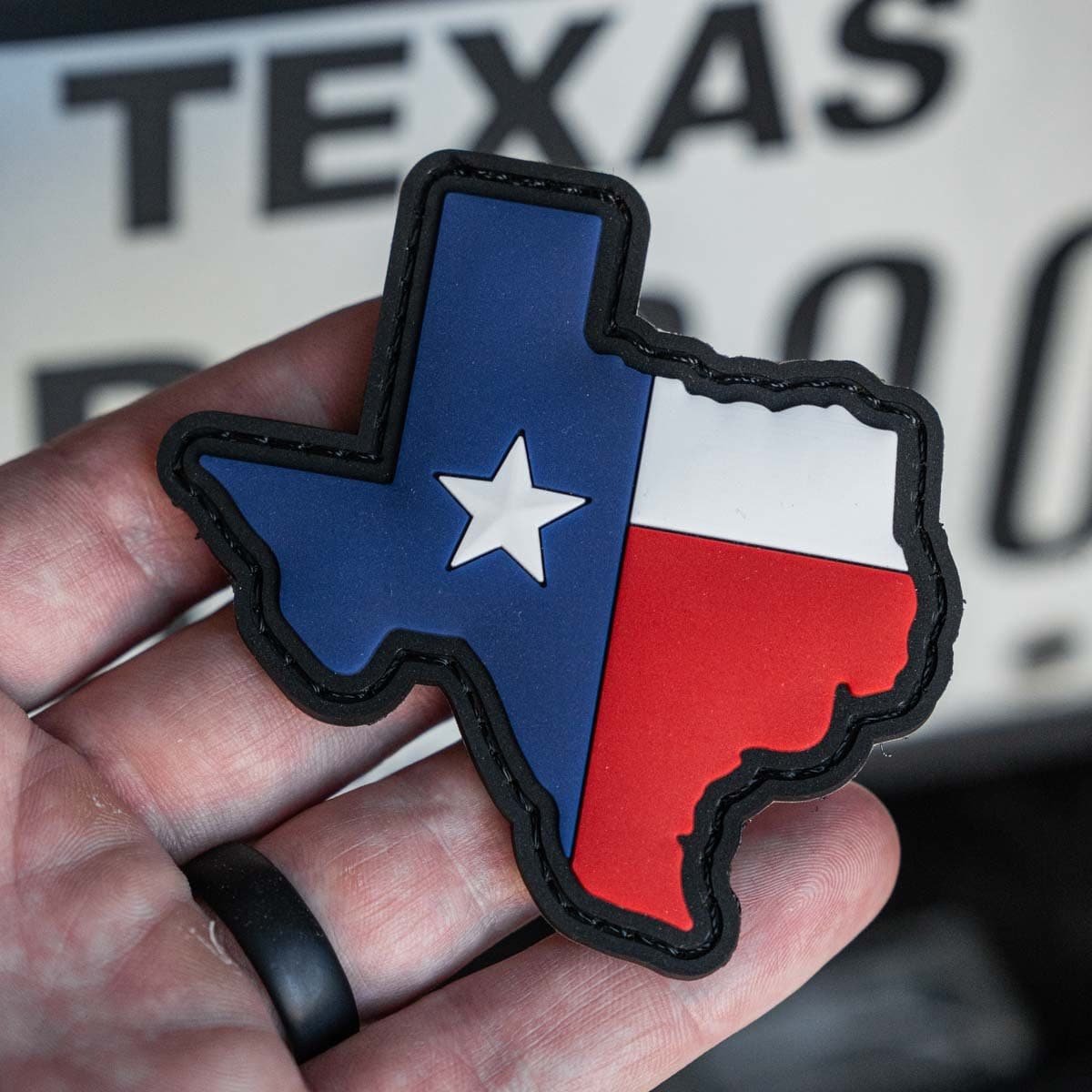 LA PATCHERIA Texas Flagge Aufnäher – Aus PVC, Bestickt
