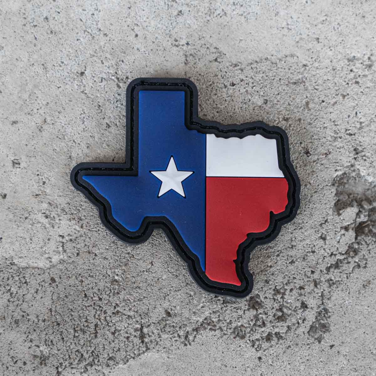 Texas Pvc Patch Texas Patch Texas State Map Flag Patch With Hook & Loop Fastener ...