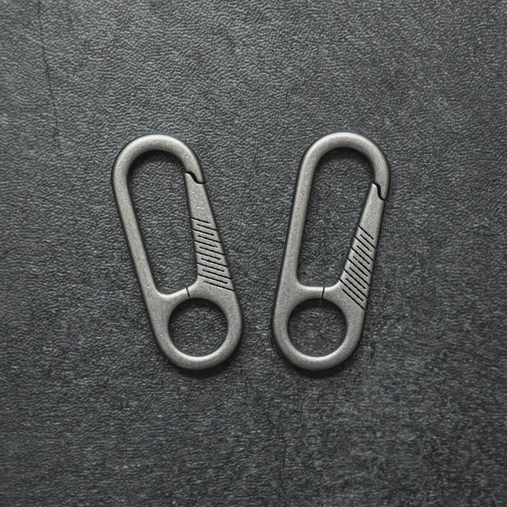 Fero Ti: Titanium Quick Release Double Side Key Clip w/Key Ring