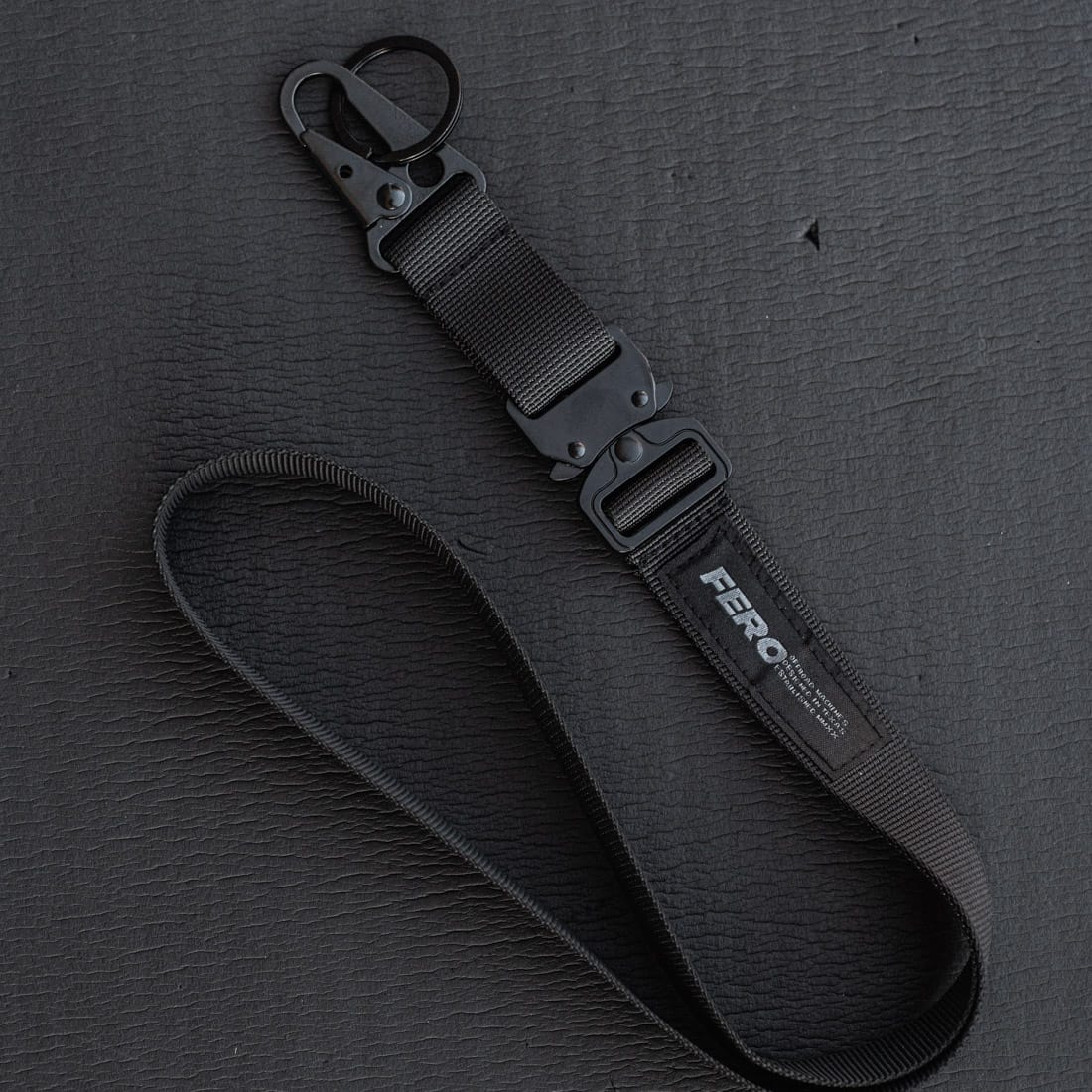 Clash Hook Lanyard w/ Quick Release Buckle - Stealth Black