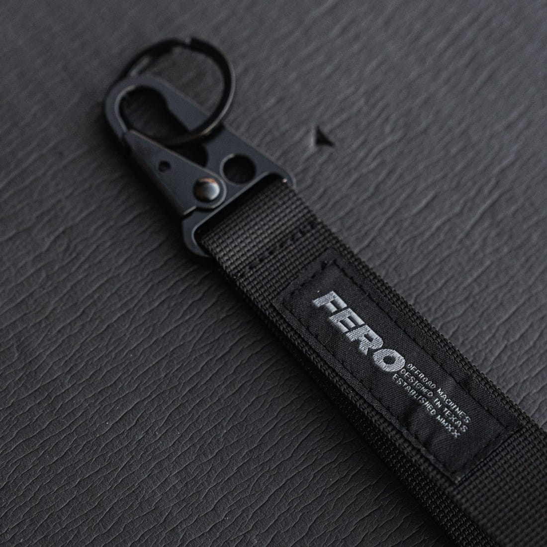 Clash Hook Loop Keychain - Stealth Black