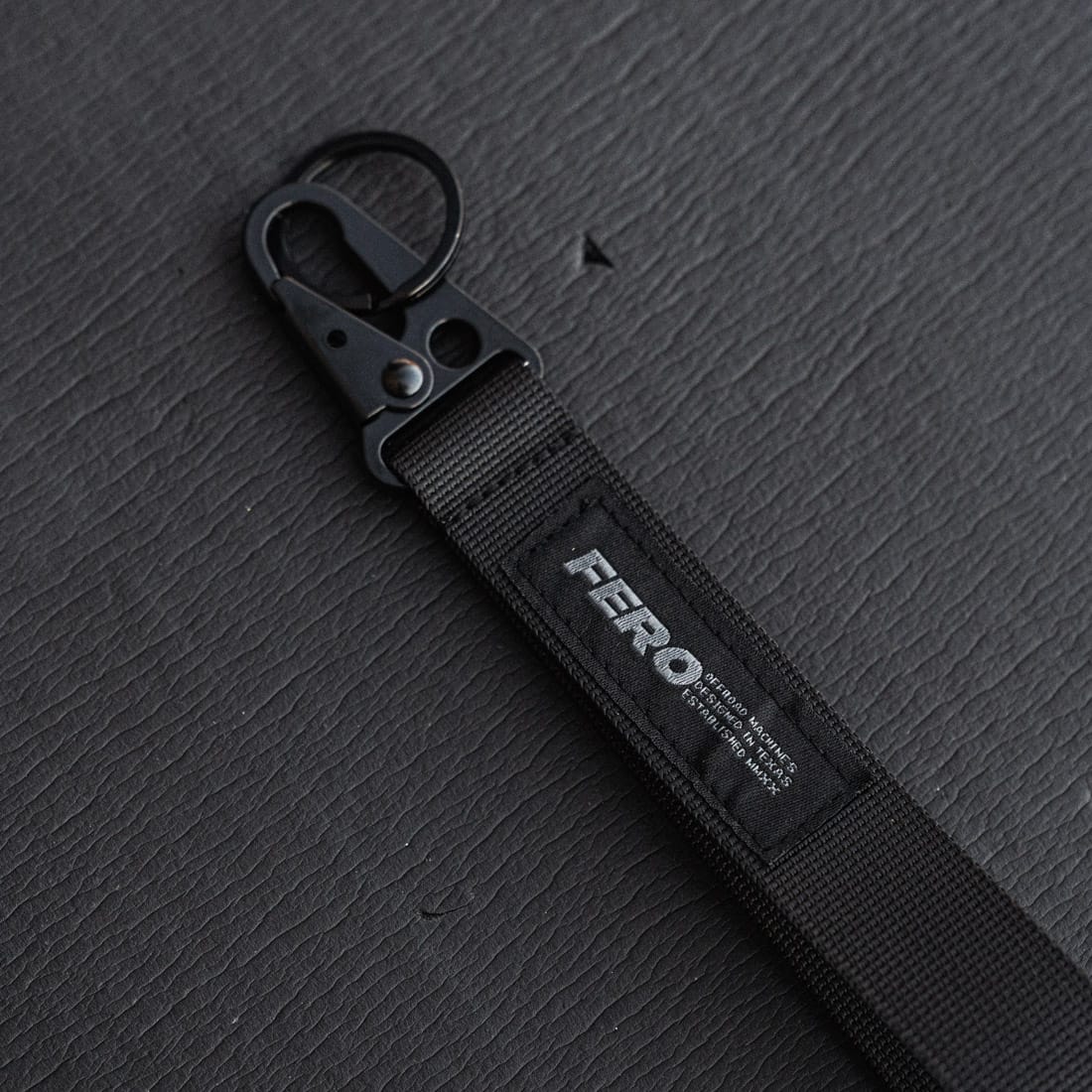 Clash Hook Loop Keychain - Stealth Black