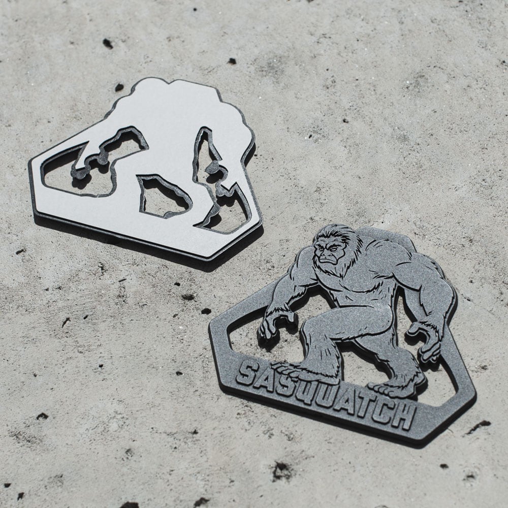 Sasquatch Fender Badges for 6th Gen Bronco - Stealth Black