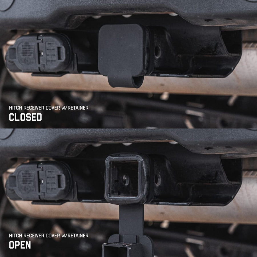 Universalfit Hitch Receiver Cover Plug w/ Retainer Band