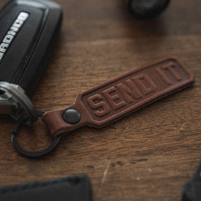 Fero Send It Leather Keychain