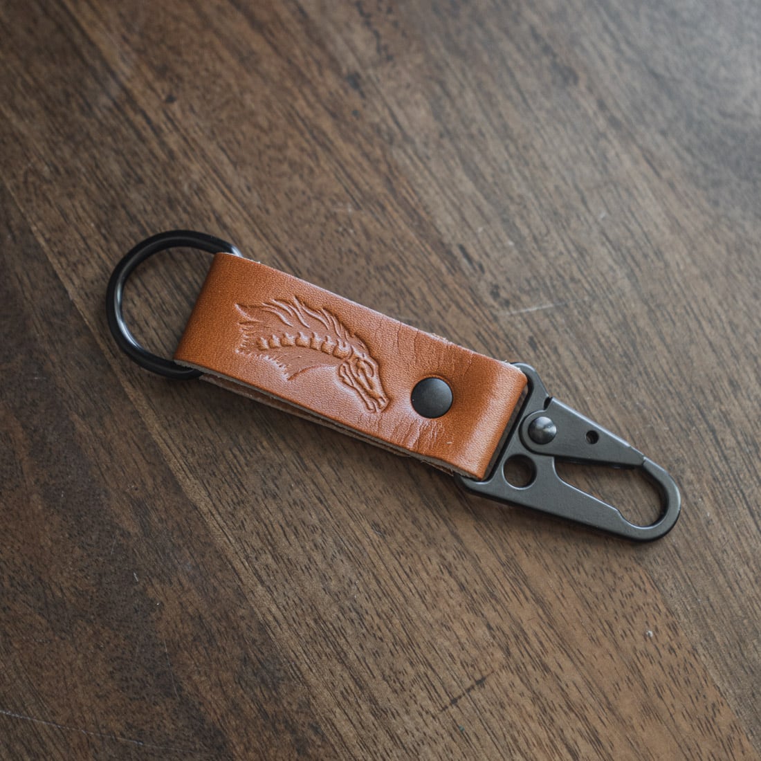 Fero Exohorse Leather Clash Keychain